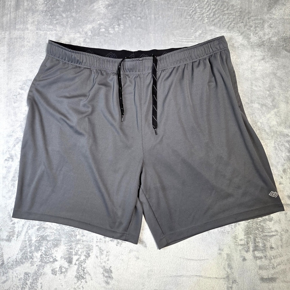 Zelos Mens 3XLT Grey Gym Shorts